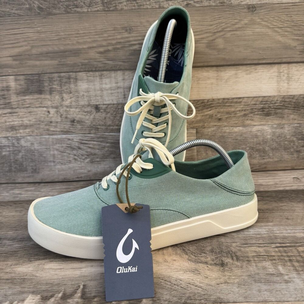 OluKai Tradewind Men's Everyday Sneaker, Lightweight Canvas & Classic Lace-Up